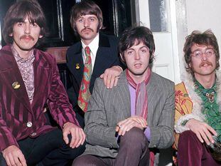George Harrison, Ringo Starr, Paul McCartney e John Lennon: os Beatles em 1967.