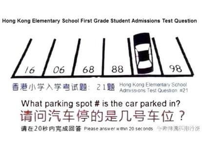 O teste, como foi mostrado pelo chinasmack.com