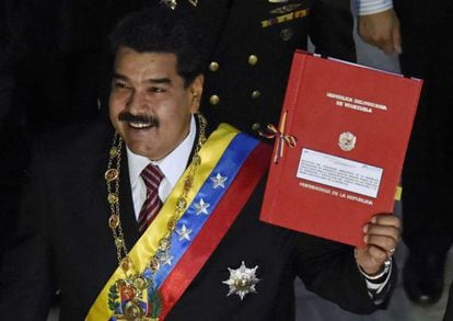 Maduro apresenta no Congreso sua petição de poderes especiais.