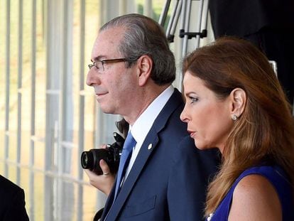 Eduardo Cunha e a esposa Claudia Cruz na mira da Lava Jato.