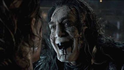 Javier Bardem, em uma imagem de 'Piratas dos Caribes: A vingança de Salazar'.