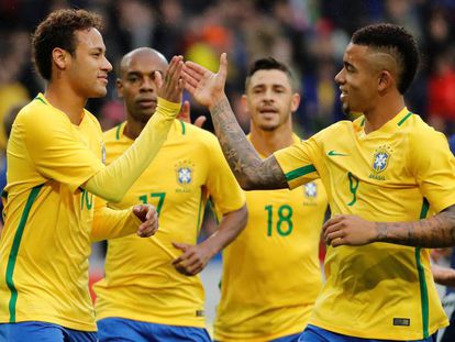 Neymar e Gabriel Jesus marcaram na vitória sobre o Japão.