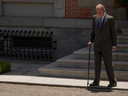Juan Carlos I, no Palácio de La Zarzuela em junho de 2014.