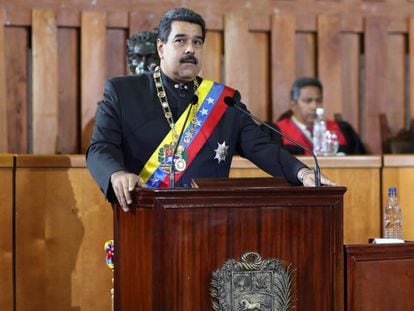 Nicolás Maduro, na Suprema Corte venezuelana no dia 7 de fevereiro.