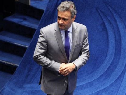 O senador A&eacute;cio Neves, presidente do PSDB.