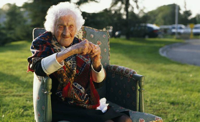 A idosa Jeanne Calment.