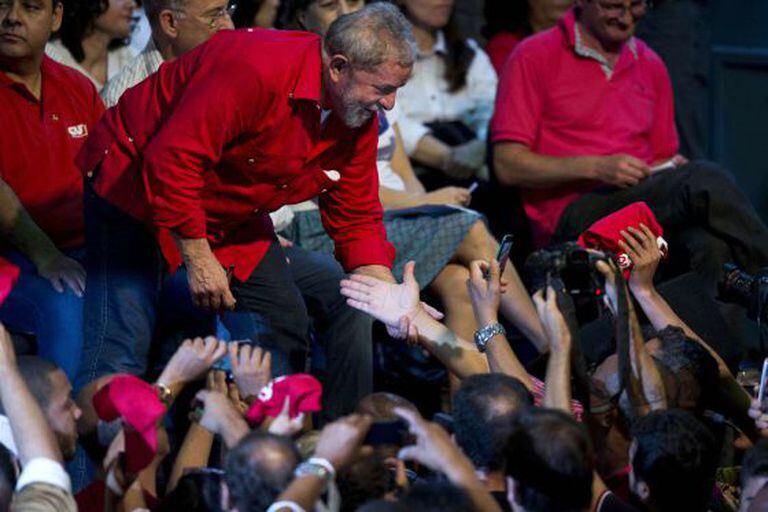 Lula em ato em São Paulo.
