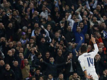 O brasileiro Casemiro fez o terceiro e &uacute;ltimo gol do Real Madrid.