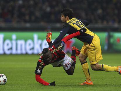 Costa choca com Balotelli.