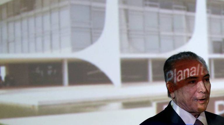 Temer na reunião com governadores, em Brasília.