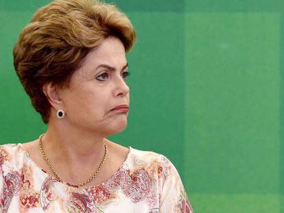 Dilma Rousseff em cerim&ocirc;nia neste dia 22 de outubro.
