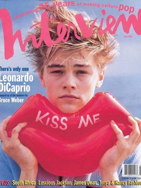 Leonardo DiCaprio fotografado por Bruce Weber para a capa de junho de 1994