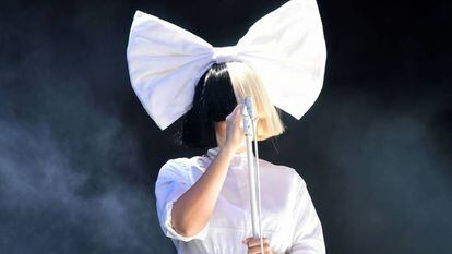 Sia, durante um show em meados deste ano na Inglaterra.