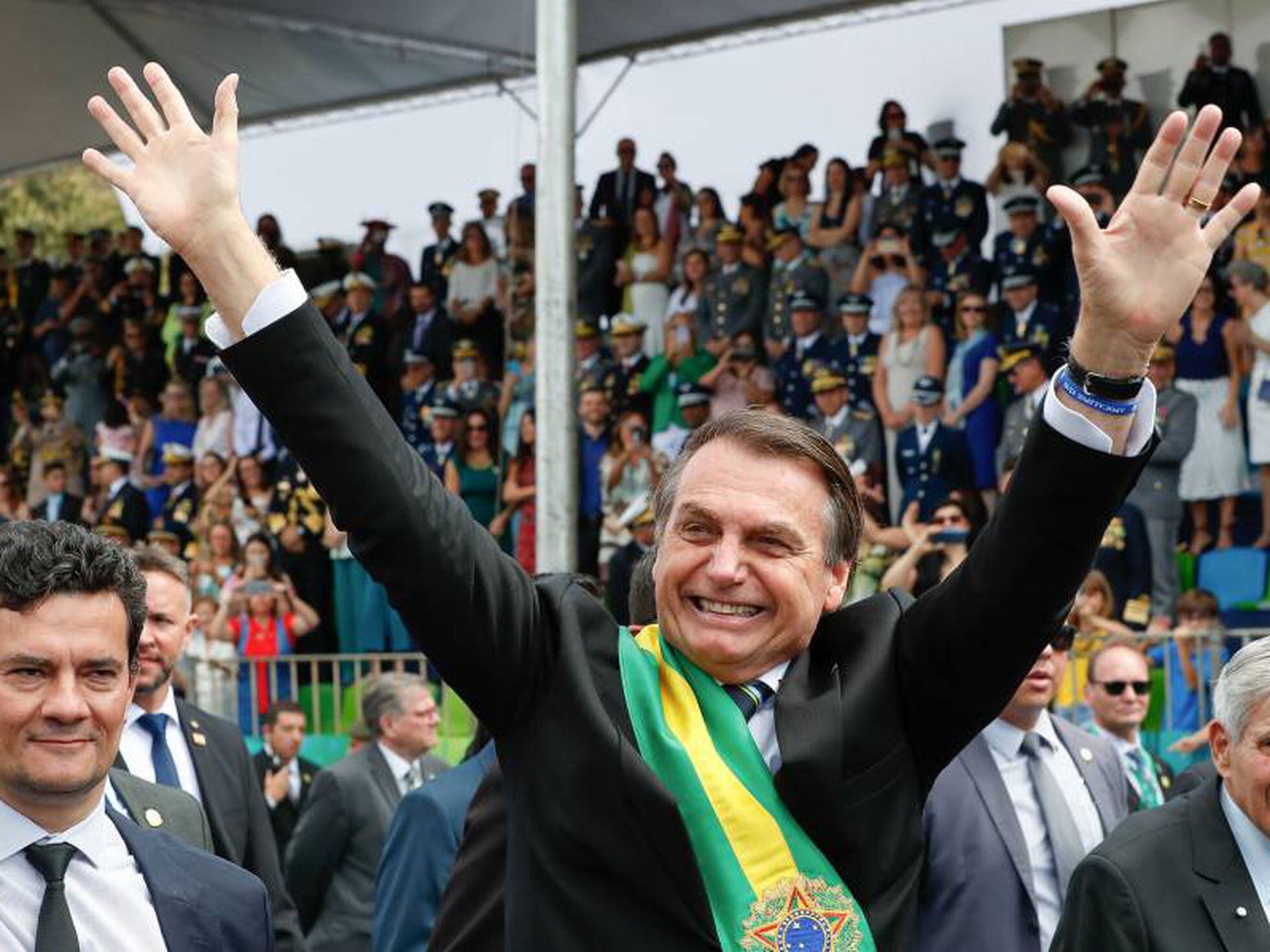 Bolsonaro recebe Edir Macedo e Silvio Santos no Alvorada