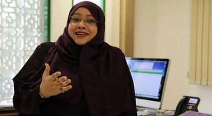 Somayya Jabarti, primeira mulher que dirigirá um jornal na Arábia Saudita.
