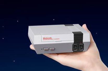 O mini NES, em imagem divulgada pela Nintendo.