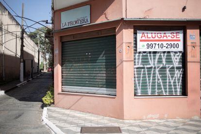 Fachada do bar e restaurante La Frontera, que encerrou as atividades após 14 anos por conta dos impactos da pandemia.