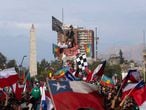 Milhares de manifestantes foram às ruas em Santiago do Chile nos últimos dias.