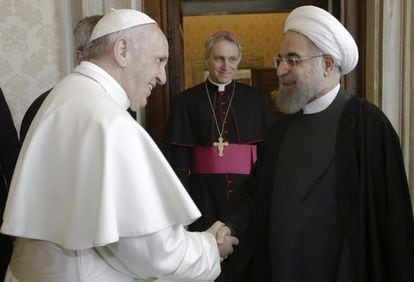 O Papa recebe o presidente iraniano, Hassan Rohani, na terça-feira na Cidade do Vaticano.