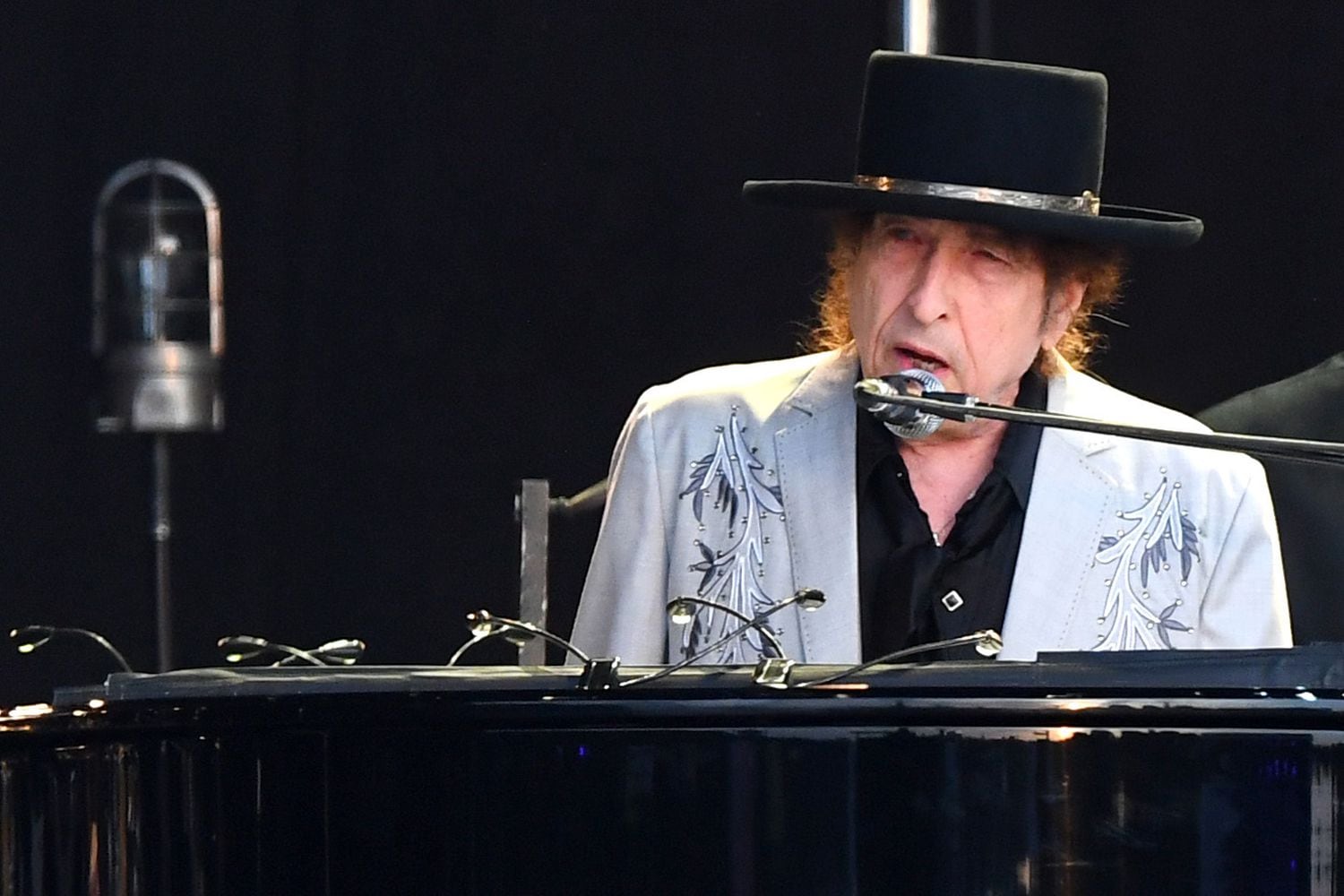 Bob Dylan em uma apresentação no Hyde Park, Londres, em 12 de julho de 2019.