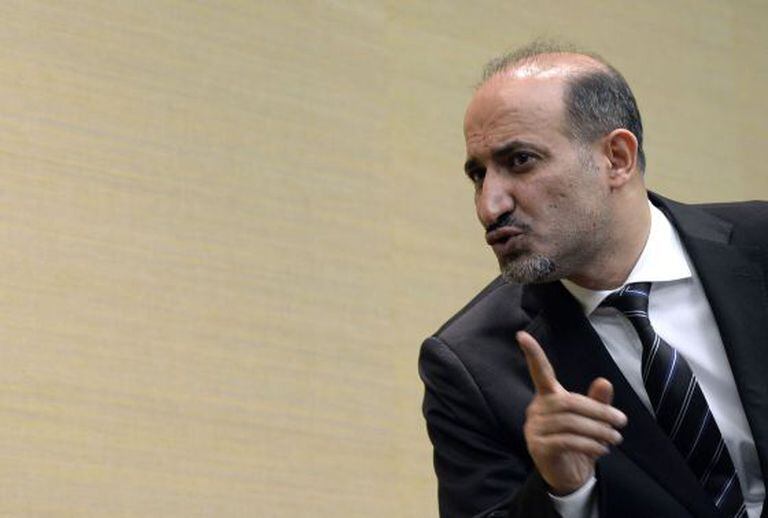 Ahmad Jarba, líder da Coalizão Nacional Síria, em Genebra.