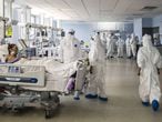 La unidad de cuidados intensivos de un hospital de Catania (Italia), el pasado 23 de abril.