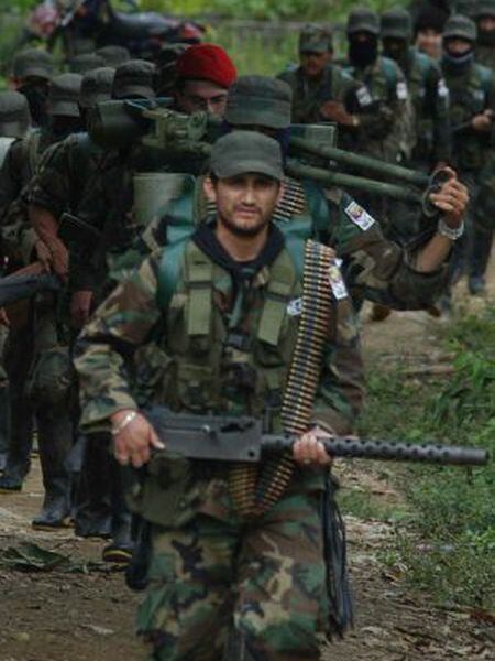 Miembros de las FARC em Colombia.