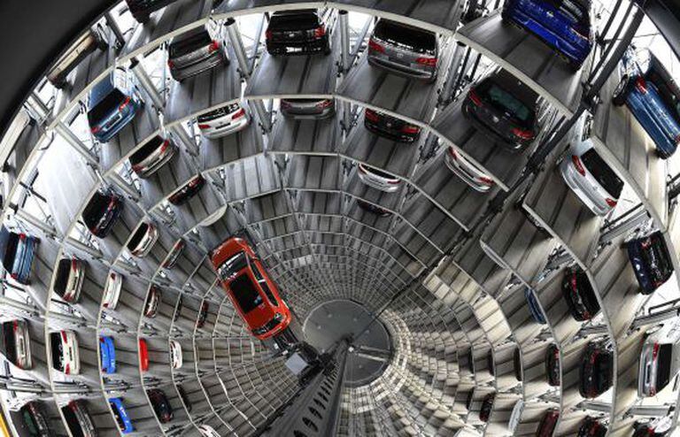 Fábrica de montagem do modelo Golf da Volkswagen na Alemanha.