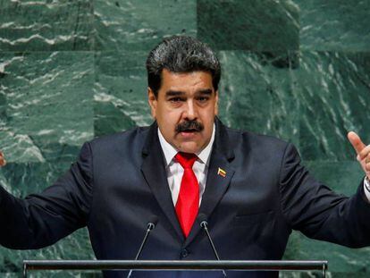 Nicolás Maduro, nesta quarta-feira, na Assembleia Geral da ONU