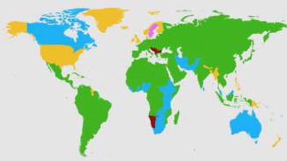 Assim é o mapa do mundo de acordo com os idiomas que estudamos