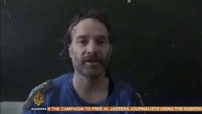 Imagem do vídeo difundido pelos sequestradores de Curtis.