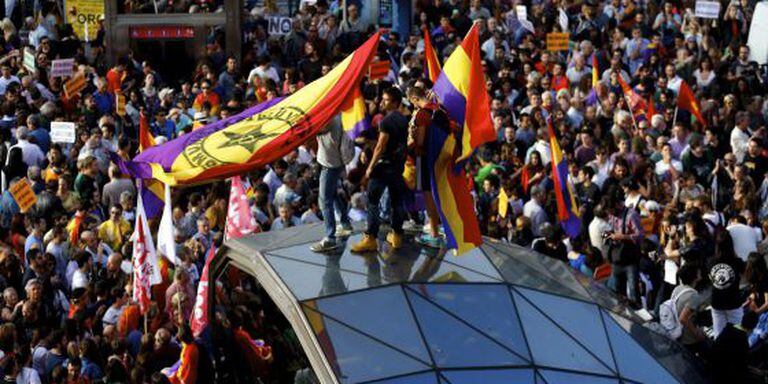 Manifestação pela República em Sol, Madri, em 2 de junho.
