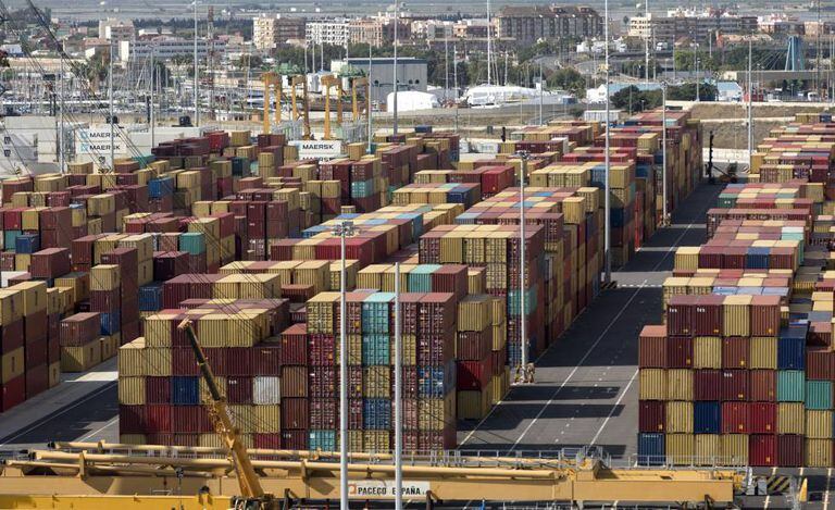 Contentores no porto de Valência, no passado mês de novembro.