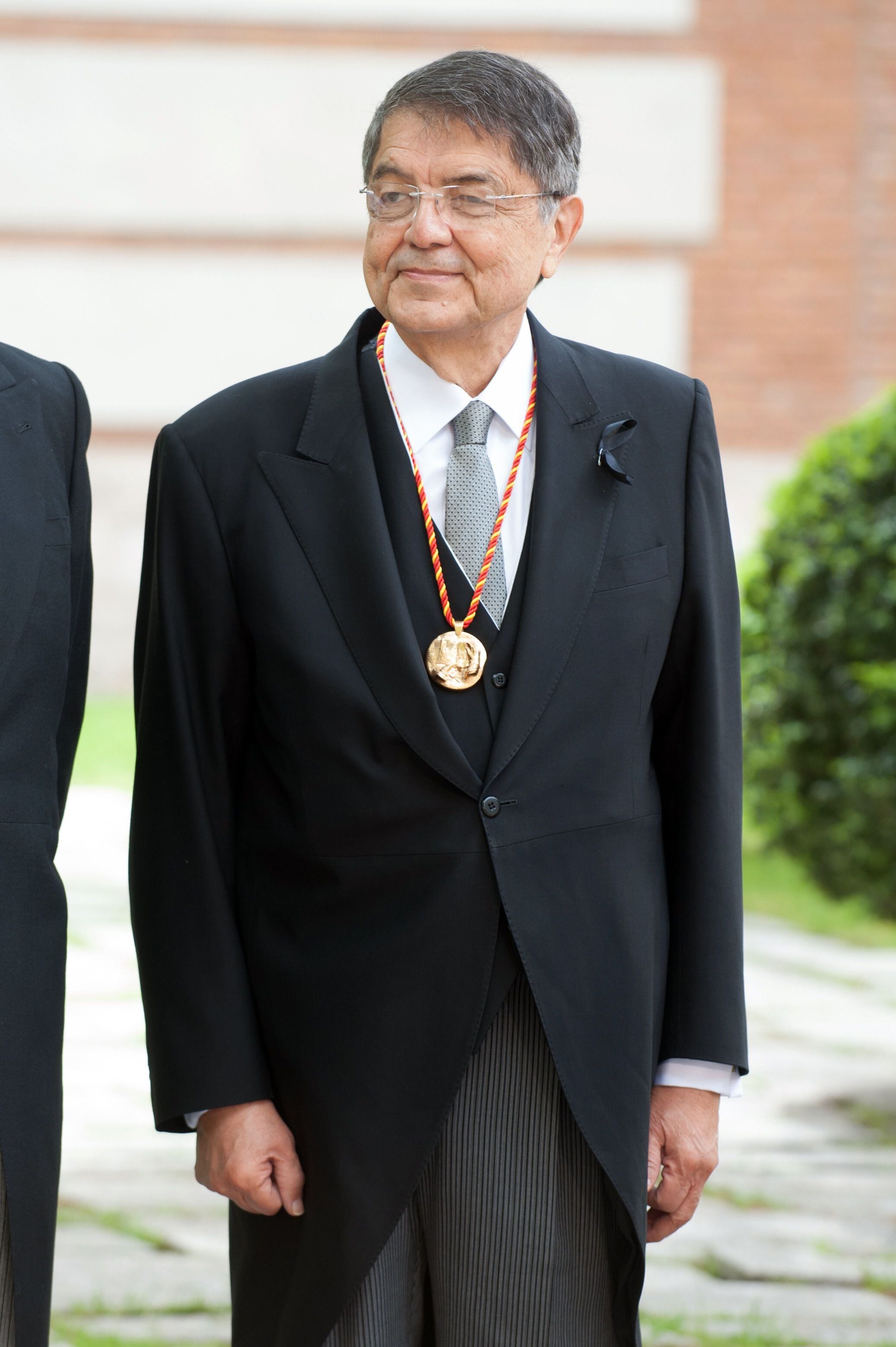 Ramírez, depois de receber o Prêmio Cervantes em abril de 2018. 