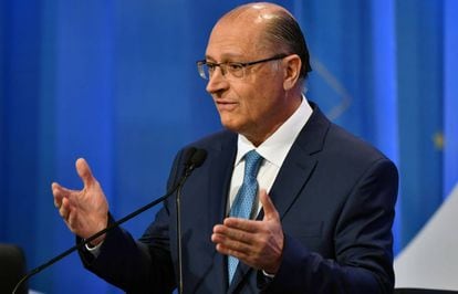 Candidato à Presidência, Geraldo Alckmin (PSDB), participa de debate na Rede TV.