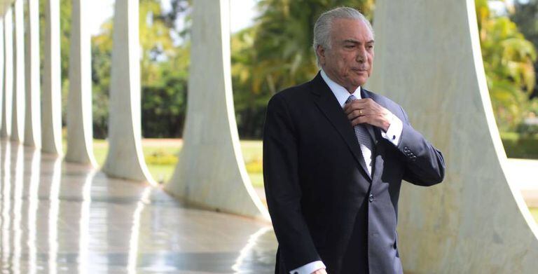Michel Temer no dia 22, no Palácio da Alvorada.