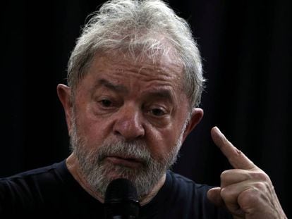 O ex-presidente Lula no início deste ano. 
