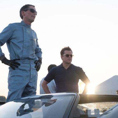 Christian Slater y Matt Damon, en 'Le Mans'66'.