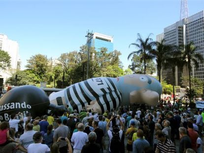 &#039;Lula inflado&#039; na avenida Paulista.