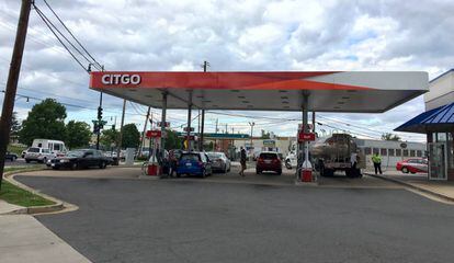 O posto de gasolina da Citgo no nordeste de Washington