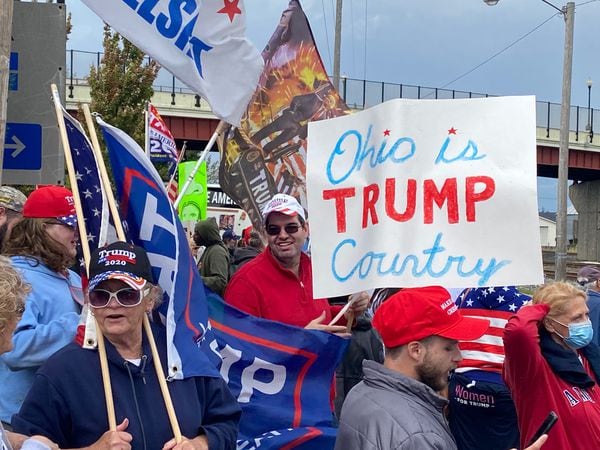 Seguidores de Trump en Alliance (Ohio).