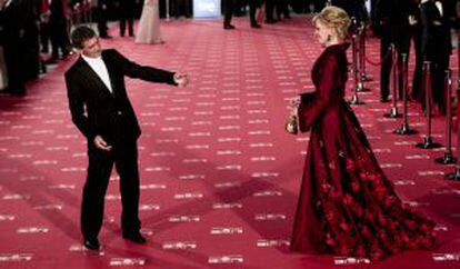 Antonio Banderas e Melanie Griffith, na entrega do prêmio Goya de 2012.