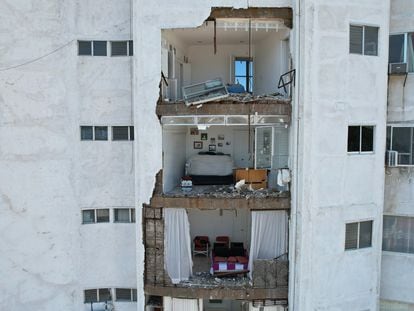 Hotel afetado por terremoto desta terça em Acapulco, no México.