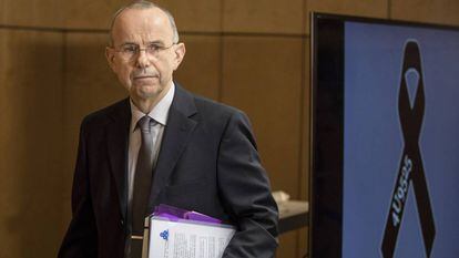 Günter Lubitz, pai de Andreas Lubitz, nesta sexta-feira em Berlim.