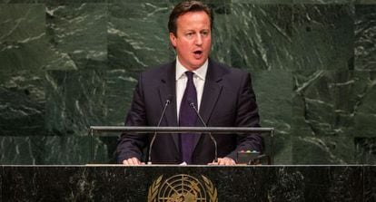 David Cameron discursa na Assembleia Geral da ONU.