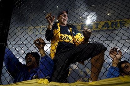 Torcedores do Boca Juniors, no último jogo contra o River.