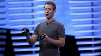 Mark Zuckerberg, durante o Facebook F8 em São Francisco.