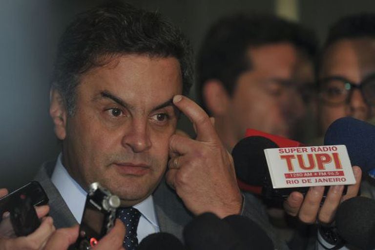 O candidato do PSDB à presidência, Aécio Neves.