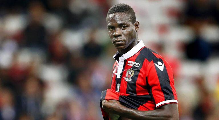 Balotelli, no jogo contra o Monaco, onde marcou outro doblete.