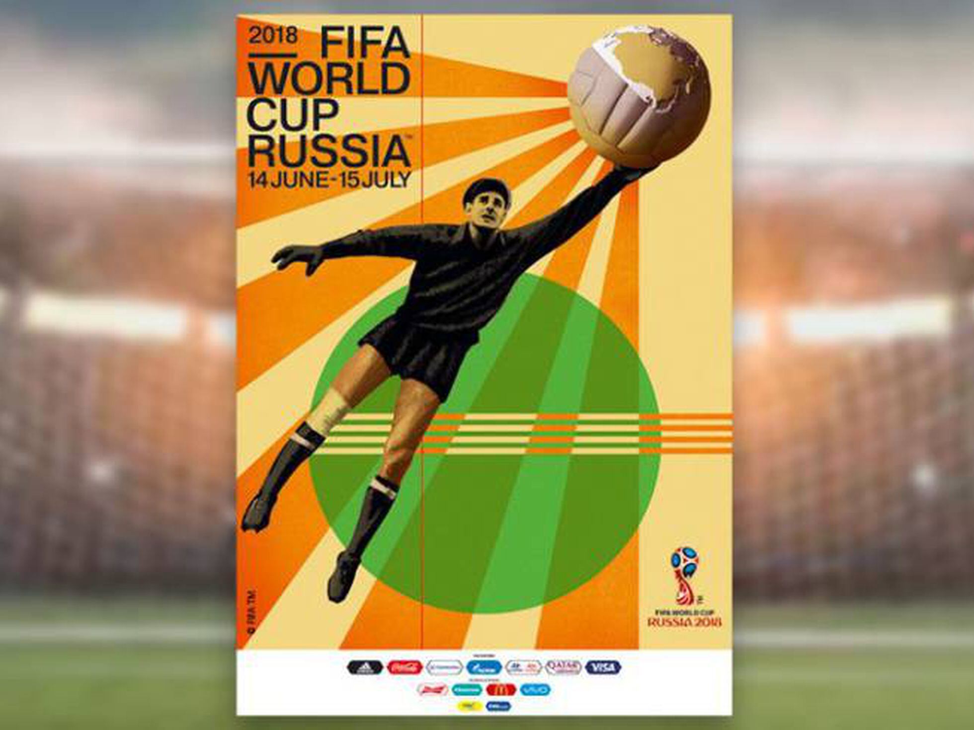 FIFA apresenta pôster oficial da Copa do Mundo da Rússia com homenagem a  Yashin e estilo retrô, Esportes